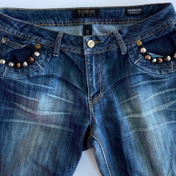 Rocawear Denim - Rocawear Juniors Stretch Low Rise Skinny Leg Jeans